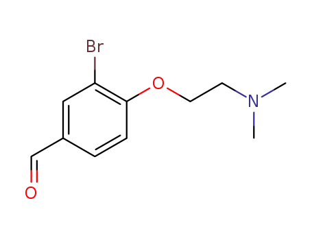 Molecular Structure of 938294-99-6 (3-BroMo-4-[2-(diMethylaMino)ethoxy]benzaldehyde)