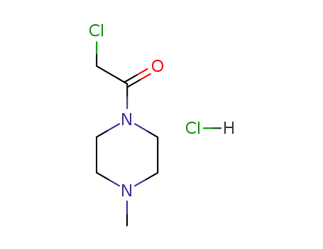 Molecular Structure of 42951-91-7 (1-(2-Chloroacetyl)-4-Methylpiperazine HCl)