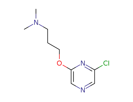 Molecular Structure of 1247107-87-4 (3-(6-chloropyrazin-2-yloxy)-N,N-dimethylpropan-1-amine)