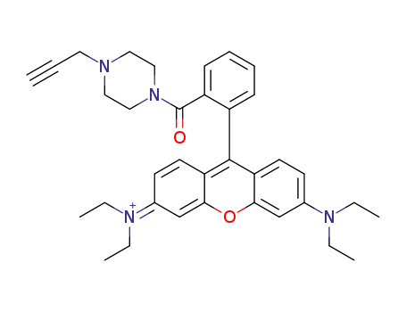 N-(6-(diethylamino)-9-(2-(4-(prop-2-yn-1-yl)piperazine-1-carbonyl)phenyl)-3H-xanthen-3-ylidene)-N-ethylethanaminium
