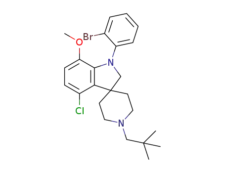 1-(2-bromophenyl)-4-chloro-7-methoxy-1'-neopentylspiro[indoline-3,4'-piperidine]