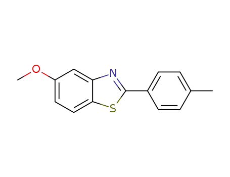 Molecular Structure of 101078-50-6 (5-methoxy-2-(4′-tolyl)benzo[d]thiazole)
