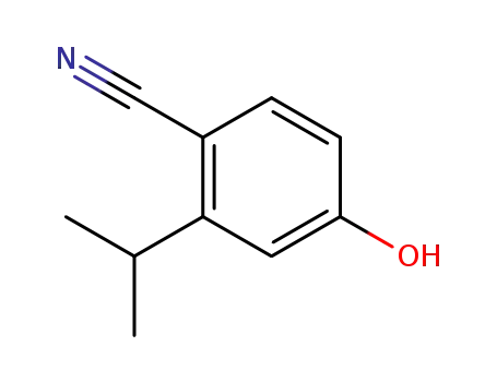 벤조니트릴, 4-하이드록시-2-이소프로필-(8CI)