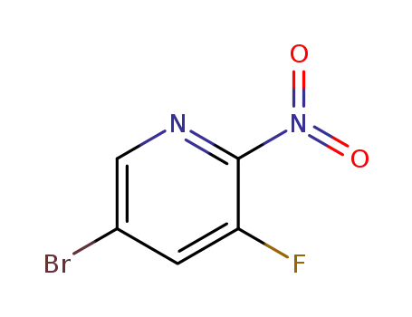 Molecular Structure of 1532517-95-5 (5-bromo-3-fluoro-2-nitropyridine)