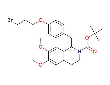 tert-butyl 1-(4-(3-bromopropoxy)benzyl)-6,7-dimethoxy-3,4-dihydroisoquinoline-2(1H)-carboxylate