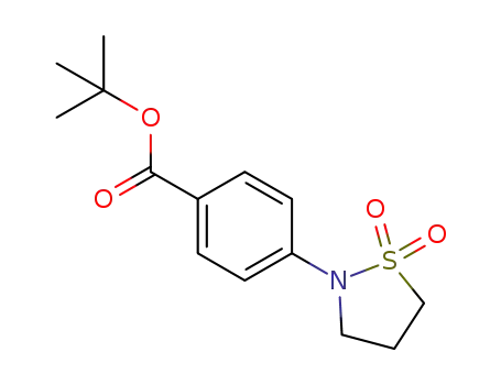 Molecular Structure of 1609356-19-5 (tert-butyl 4-(1,1-dioxidoisothiazolidin-2-yl)benzoate)