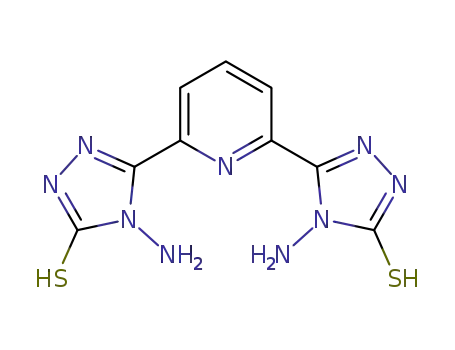 Molecular Structure of 944727-77-9 (5,5'-(pyridine-2,6-diyl)bis(4-amino-3-mercapto-1,2,4-triazole))