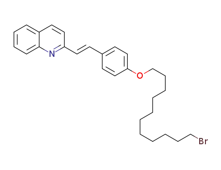 Molecular Structure of 1610926-79-8 ((E)-2-{2-[4-(11-bromoundecyloxy)phenyl]vinyl}quinoline)