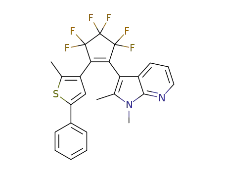 1-(1,2-dimethyl-7-azaindole-3-yl)-2-(2-methyl-5-phenyl-3-thienyl)perfluorocyclopentene
