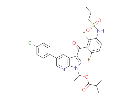 1-(5-(4-chlorophenyl)-3-(2,6-difluoro-3-(propylsulfonamido)benzoyl)-1H-pyrrolo[2,3-b]pyridin-1-yl)ethyl isobutyrate