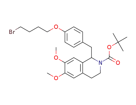 tert-butyl 1-(4-(4-bromobutoxy)benzyl)-6,7-dimethoxy-3,4-dihydroisoquinoline-2(1H)-carboxylate