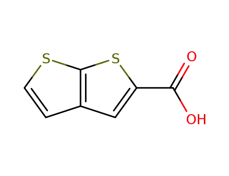 Molecular Structure of 14756-75-3 (THIENO[2,3-B]THIOPHENE-2-CARBOXYLIC ACID)