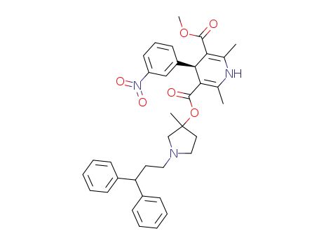 (4S)-3-[1-(3,3-diphenylpropyl)-3-methylpyrrolidin-3-yl]5-methyl 2,6-dimethyl-4-(3-nitrophenyl)-1,4-dihydropyridine-3,5-dicarboxylate