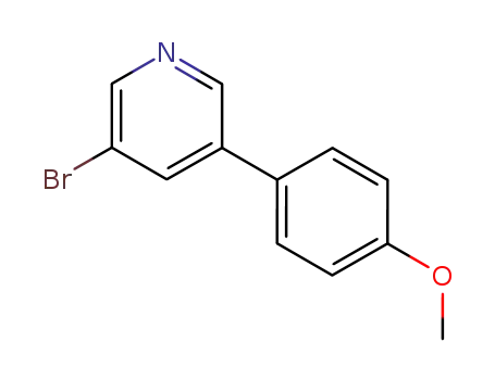 Molecular Structure of 452972-07-5 (3-BROMO-5-(4-METHOXYPHENYL)PYRIDINE)