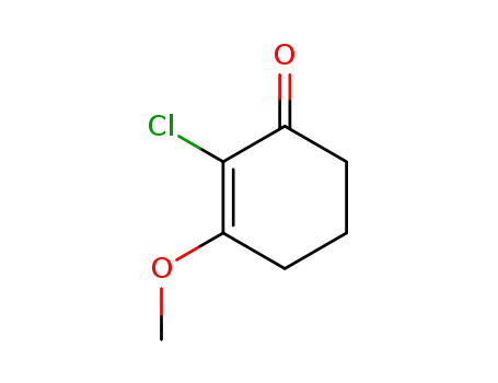 Molecular Structure of 18369-67-0 (2-Cyclohexen-1-one, 2-chloro-3-methoxy-)