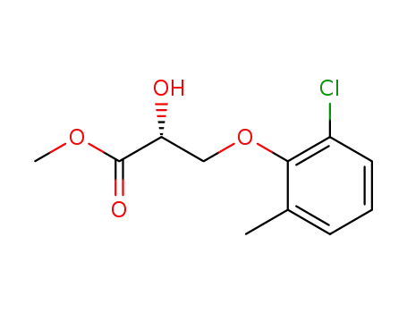 Molecular Structure of 1612884-59-9 ((2R)-3-(2-chloro-6-methylphenoxy)-2-hydroxypropionic acid methyl ester)