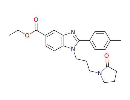 ethyl 1-(3-(2-oxopyrrolidin-1-yl)propyl)-2-p-tolyl-1H-benzo[d]imidazole-5-carboxylate