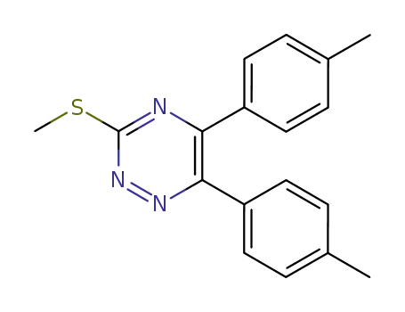 Molecular Structure of 63031-38-9 (5,6-bis(4-methylphenyl)-3-(methylsulfanyl)-1,2,4-triazine)