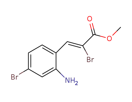 (Z)-methyl 3-(2-amino-4-bromophenyl)-2-bromoacrylate