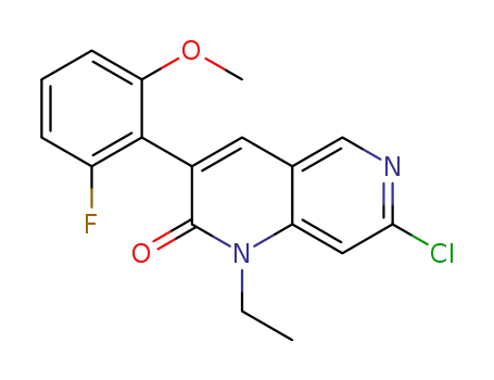 7-chloro-1-ethyl-3-(2-fluoro-6-methoxyphenyl)-1,6-naphthyridin-2(1H)-one