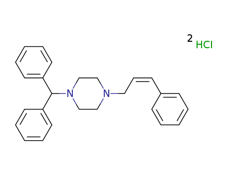 Piperazine, 1-(diphenylmethyl)-4-(3-phenyl-2-propenyl)-, dihydrochloride
