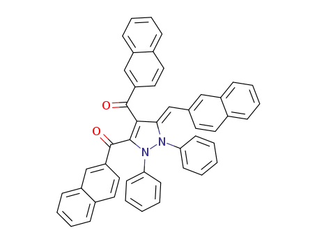 (Z)-(5-(naphthalen-2-ylmethylene)-1,2-diphenyl-2,5-dihydro-1H-pyrazole-3,4-diyl)bis(naphthalen-2-ylmethanone)