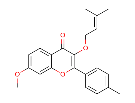 7-methoxy-3-(3-methylbut-2-enyloxy)-2-p-tolyl-4H-chromen-4-one