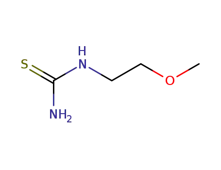 Molecular Structure of 102353-42-4 (1-(2-METHOXYETHYL)-2-THIOUREA)