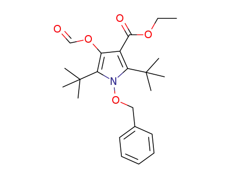 1-benzyloxy-2,5-di-(tert-butyl)-3-ethoxycarbonyl-4-formyloxypyrrole