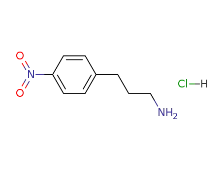 Molecular Structure of 56946-60-2 (3-(4-NITROPHENYL)PROPYLAMINE HYDROCHLORIDE)