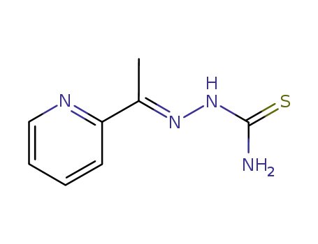 Molecular Structure of 142564-62-3 ((E)-2-(1-(2-Pyridinyl)ethylidene)hydrazinecarbothioamide)