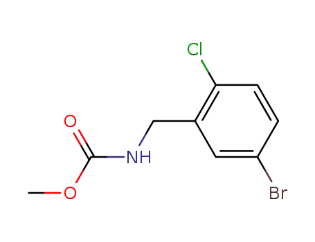 Molecular Structure of 251085-86-6 (methyl N-[(5-bromo-2-chlorophenyl)methyl]carbamate)