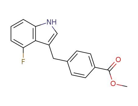 Benzoic acid, 4-[(4-fluoro-1H-indol-3-yl)methyl]-, methyl ester