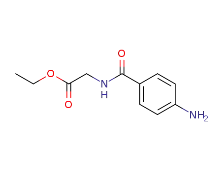 Molecular Structure of 20333-85-1 (Glycine, N-(4-aminobenzoyl)-, ethyl ester)