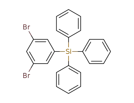 Molecular Structure of 1030856-97-3 (1,3-dibromo-5-(triphenylsilyl)benzene)