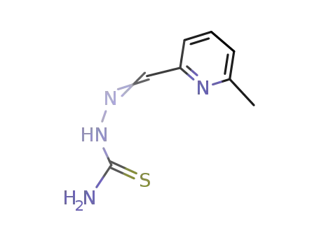 Molecular Structure of 6853-69-6 (2-[(6-methylpyridin-2-yl)methylidene]hydrazinecarbothioamide)
