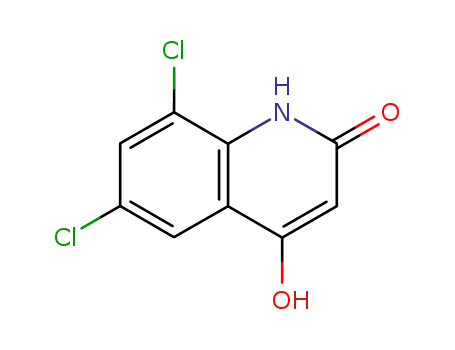 Molecular Structure of 1677-38-9 (2(1H)-Quinolinone, 6,8-dichloro-4-hydroxy-)