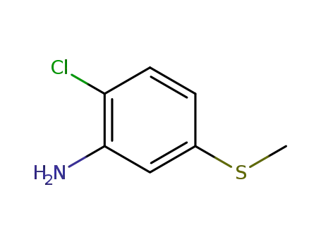 Molecular Structure of 15945-75-2 (2-CHLORO-5-METHYLSULFANYL-PHENYLAMINE)