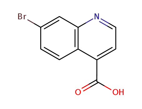 Molecular Structure of 31009-04-8 (7-Bromoquinoline-4-carboxylic acid)