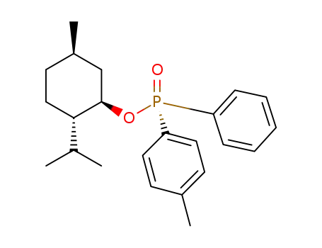 Molecular Structure of 1310976-67-0 ((Sp)-(-)-menthyl (4-methylphenyl)phenylphosphinate)