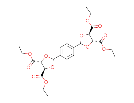 tetraethyl 2,2'-(benzene-1,4-diyl)bis[(4R,5R)-1,3-dioxolane-4,5-dicarboxylate]