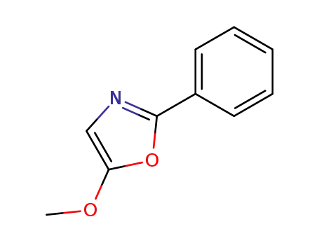 Molecular Structure of 40527-16-0 (Oxazole, 5-methoxy-2-phenyl-)