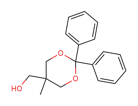 Molecular Structure of 4728-21-6 (m-Dioxane-5-methanol, 5-methyl-2,2-diphenyl-)