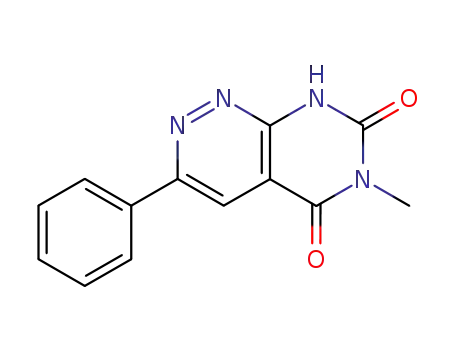 3-phenyl-6-methylpyrimido[4,5-c]pyridazine-5,7(6H,8H)-dione