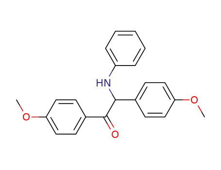 Molecular Structure of 6510-68-5 (1,2-bis(4-methoxyphenyl)-2-(phenylamino)ethanone)