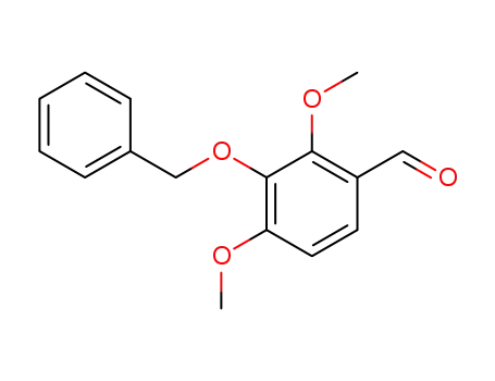 Molecular Structure of 20321-46-4 (Benzaldehyde, 2,4-dimethoxy-3-(phenylmethoxy)-)