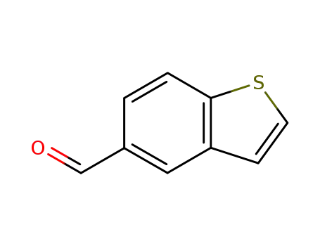 Molecular Structure of 10133-30-9 (1-BENZOTHIOPHENE-5-CARBALDEHYDE)