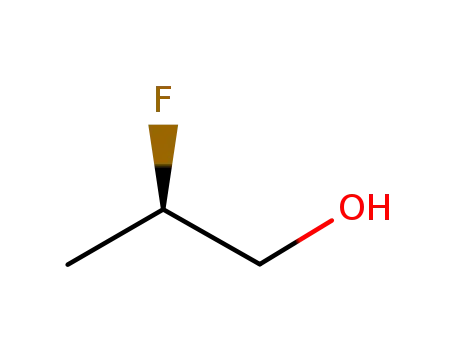 Molecular Structure of 876747-18-1 ((2R)-2-Fluoropropan-1-ol 97%)