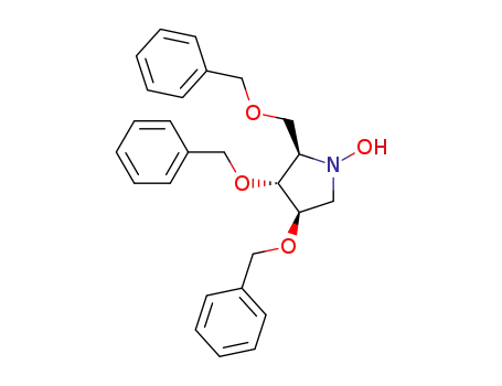 (2R,3R,4R)-3,4-bis(benzyloxy)-2-benzyloxymethyl-N-hydroxypyrrolidine