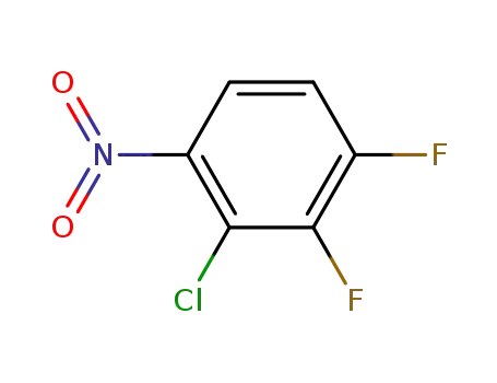 Molecular Structure of 169468-83-1 (2-Chloro-3,4-difluoronitrobenzene)